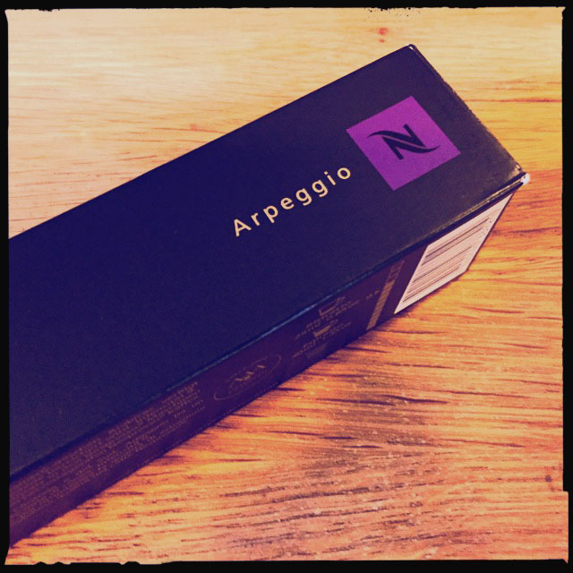 Arpeggio Nespresso capsule box