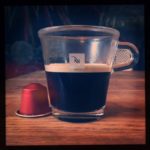 Envivo Lungo Nespresso capsule and cup