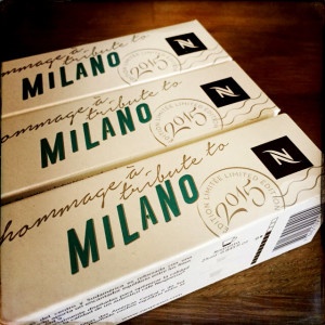 Tribute To Milano Nespresso capsule box