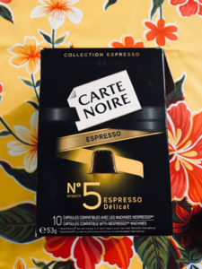 Carte Noire N°5 Espresso capsule box
