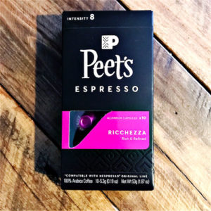Peet's Ricchezza capsule box