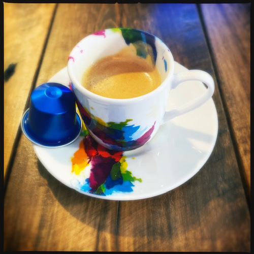 Blue clearance cup nespresso
